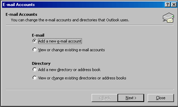 Add New Email Account