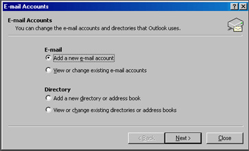 Add New Email Account