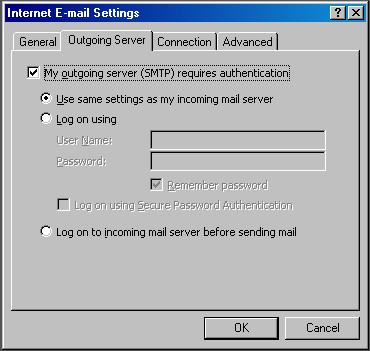 Outgoing Server