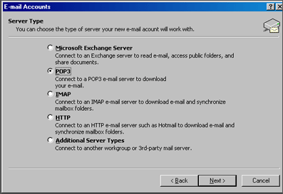 Server TYpe Settings