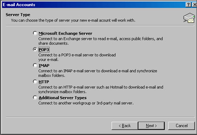 Server TYpe Settings
