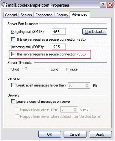 gmail account settings for outlook express 6